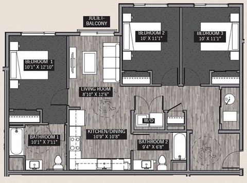 5173 Beeler Street Studio-3 Beds Apartment, Affordable, Fee Managed, Income Restriction for Rent - Photo Gallery 13